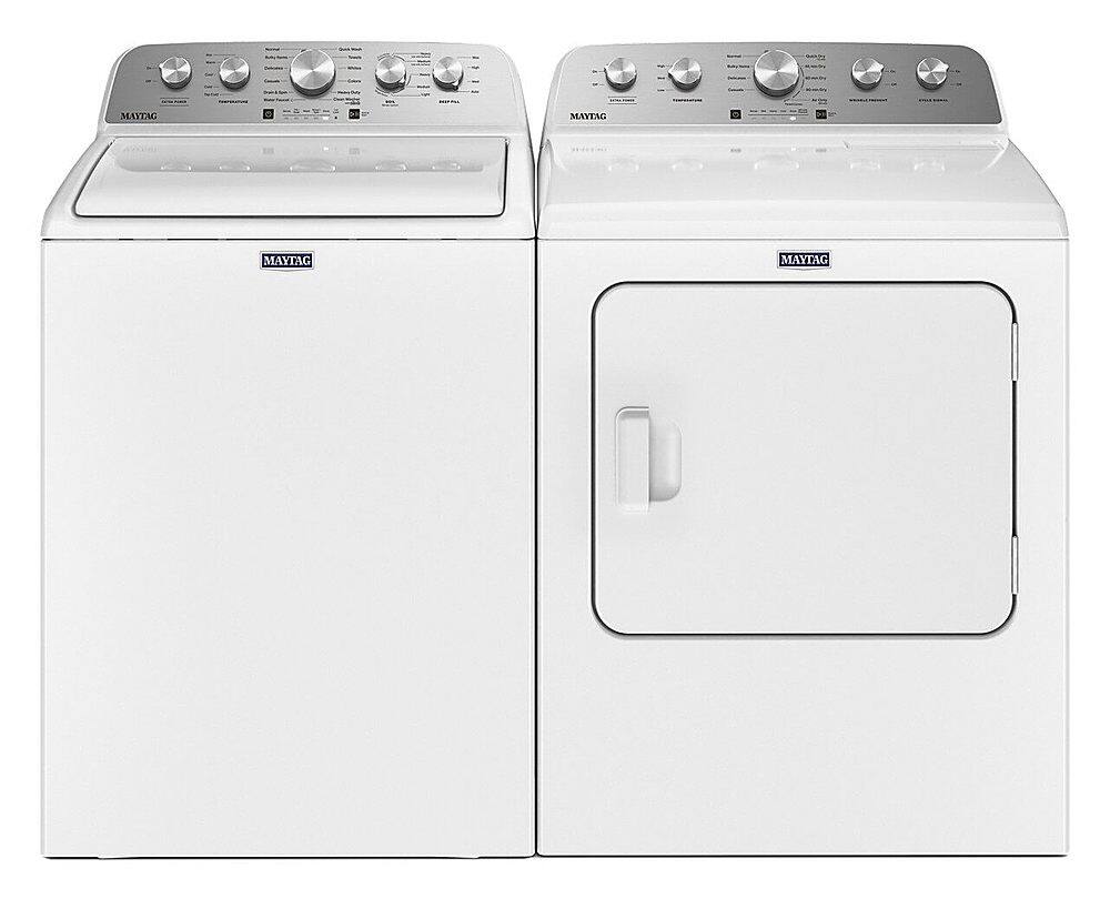 Alt View 20. Maytag - 4.5 Cu. Ft. High Efficiency Top Load Washer with Extra Power Button - White.