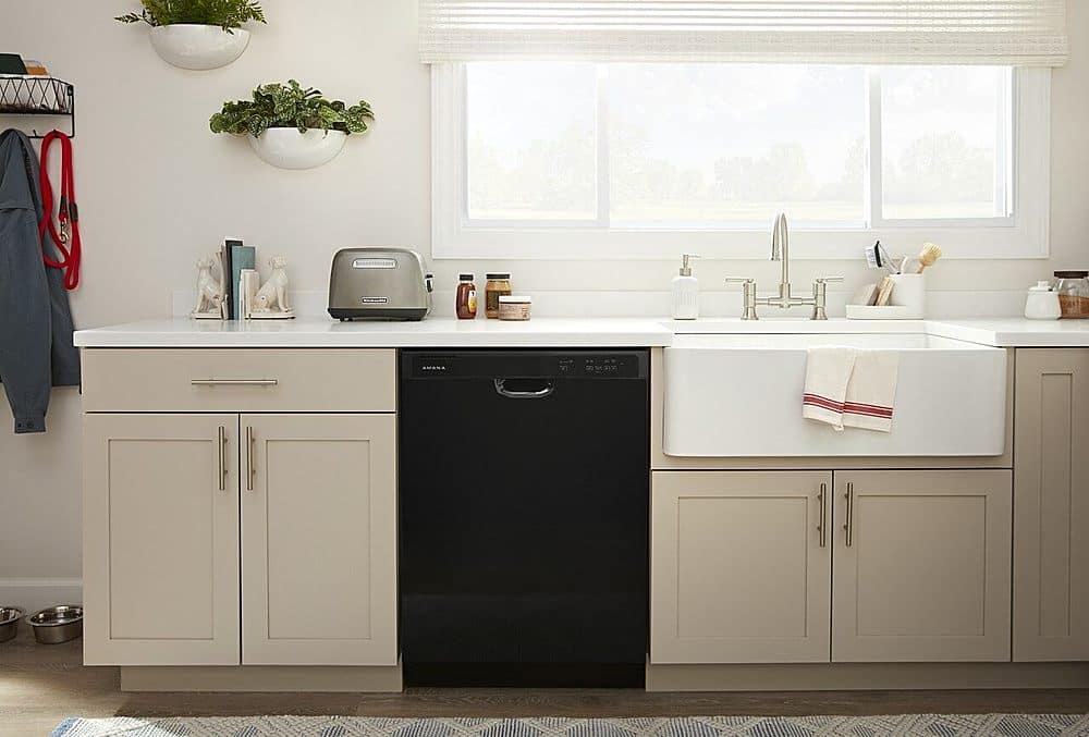Alt View 21. Amana - Front Control Built-In Dishwasher with Triple Filter Wash and 59 dBa - Black.