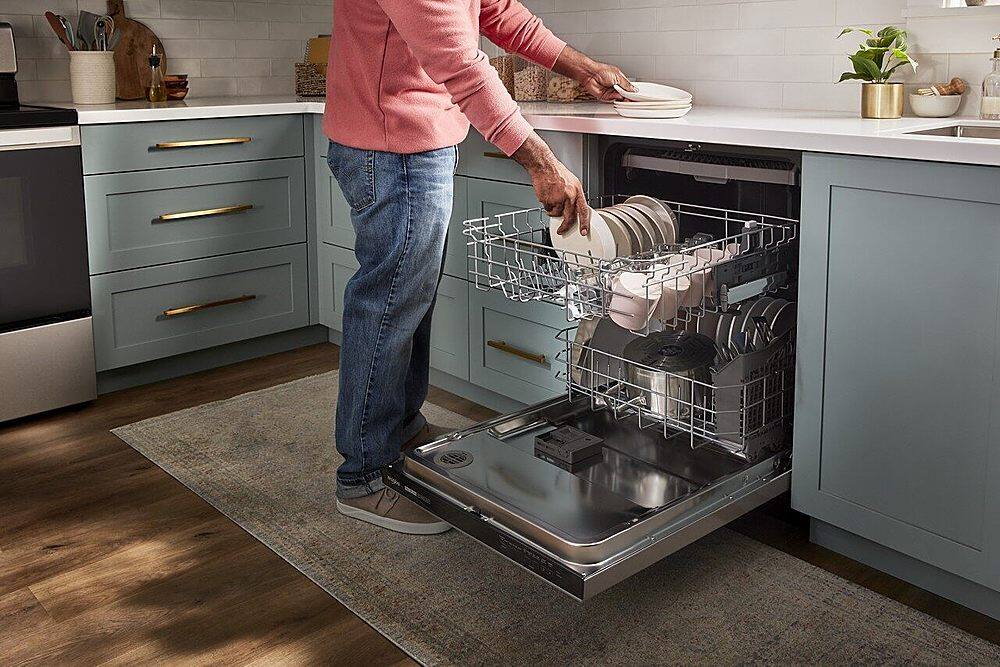 Alt View 18. Whirlpool - Top Control Built-In Dishwasher with 3rd Rack and 51 dBa - Stainless Steel.