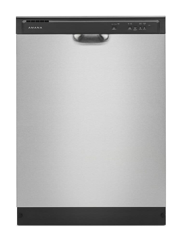 Front. Amana - Front Control Built-In Dishwasher with Triple Filter Wash and 59 dBa - Stainless Steel.