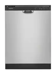Amana - 24" Front Control Built-In Dishwasher with Triple Filter Wash and 59 dBA - Stainless Steel - Front_Zoom