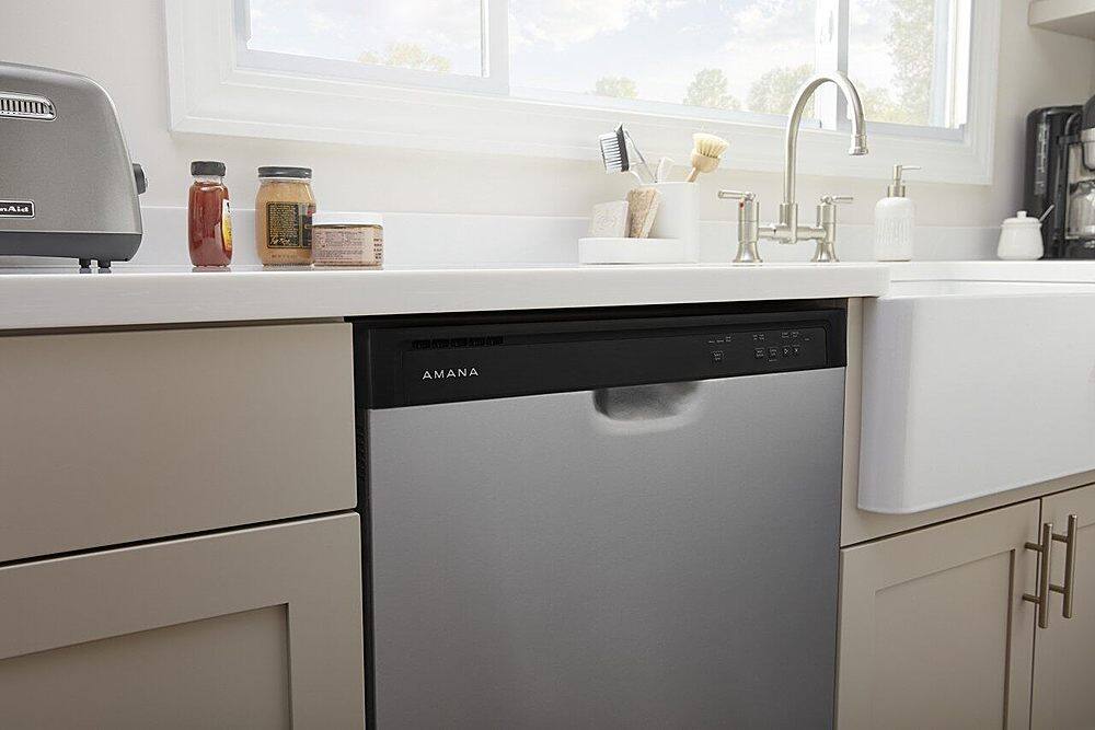 Alt View 17. Amana - Front Control Built-In Dishwasher with Triple Filter Wash and 59 dBa - Stainless Steel.