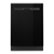 Front. Whirlpool - Top Control Built-In Dishwasher with Boost Cycle and 55 dBa - Black.