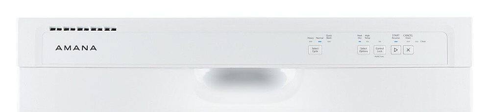 Alt View 12. Amana - Front Control Built-In Dishwasher with Triple Filter Wash and 59 dBa - White.