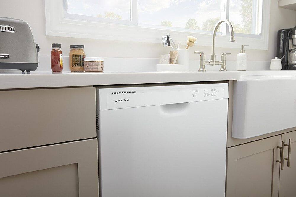 Alt View 17. Amana - Front Control Built-In Dishwasher with Triple Filter Wash and 59 dBa - White.