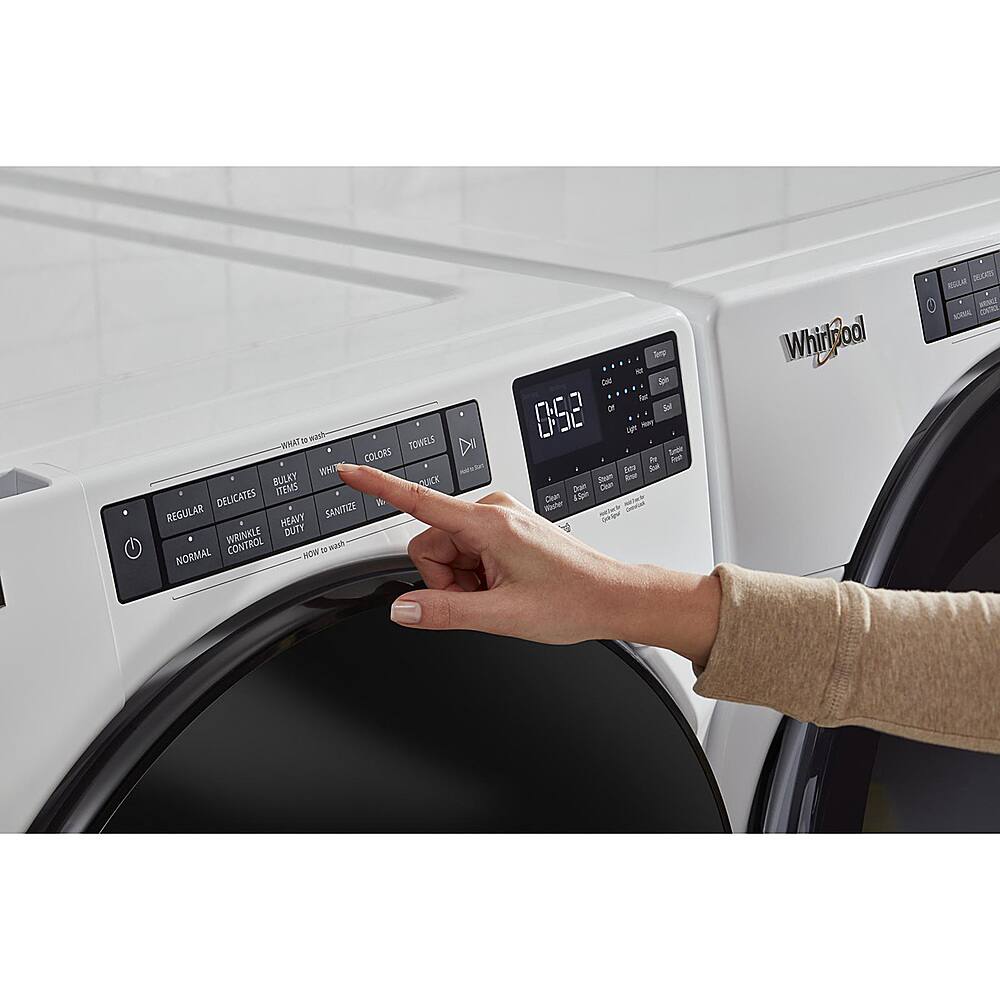 Alt View 12. Whirlpool - 5.0 Cu. Ft. High-Efficiency Stackable Front Load Washer with Tumble Fresh - White.