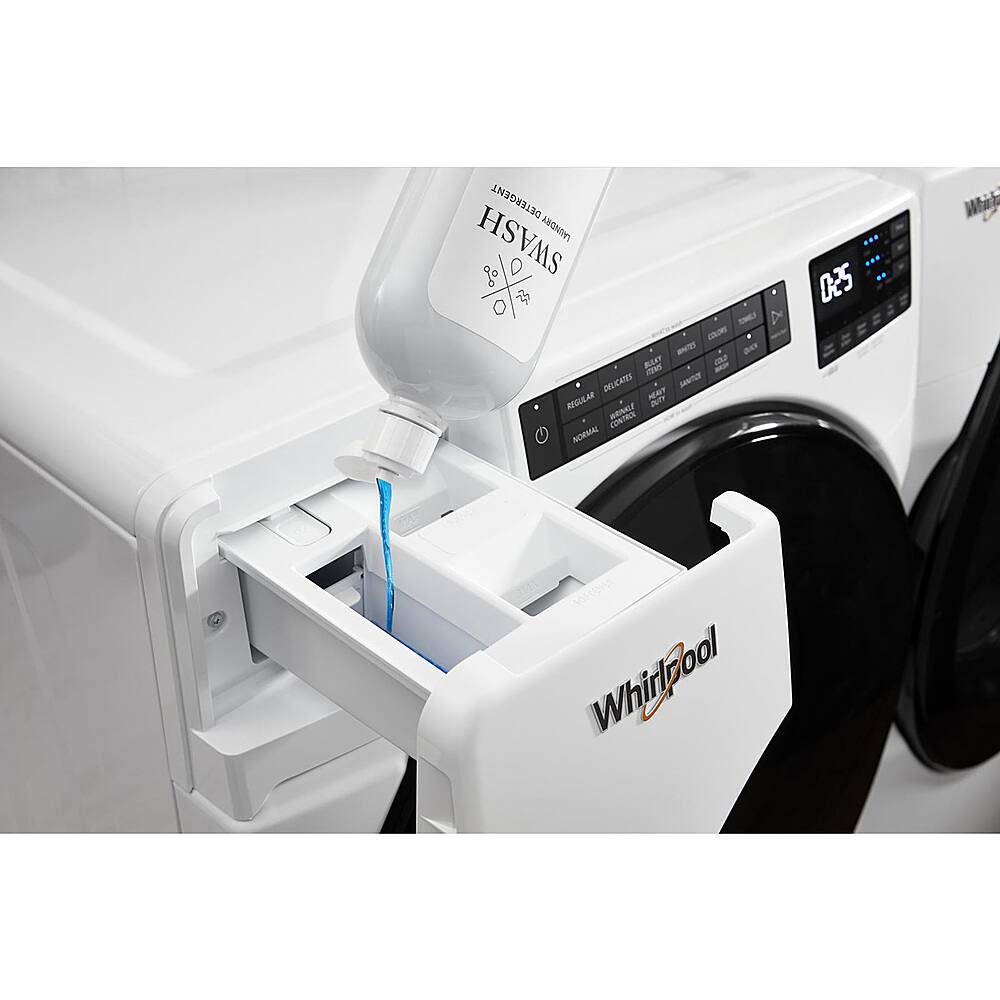 Alt View 14. Whirlpool - 5.0 Cu. Ft. High-Efficiency Stackable Front Load Washer with Tumble Fresh - White.