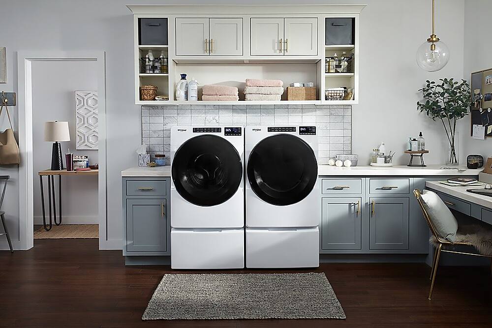 Alt View 18. Whirlpool - 5.0 Cu. Ft. High-Efficiency Stackable Front Load Washer with Tumble Fresh - White.
