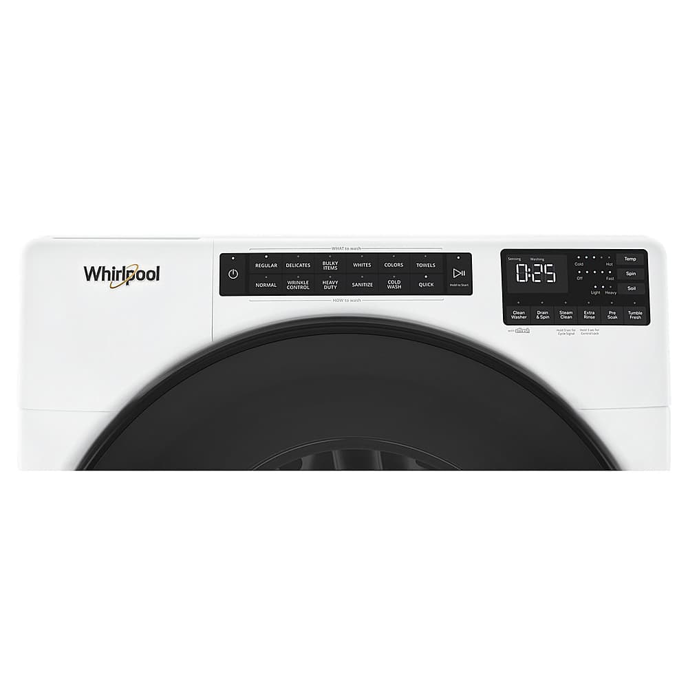 Alt View 4. Whirlpool - 5.0 Cu. Ft. High-Efficiency Stackable Front Load Washer with Tumble Fresh - White.