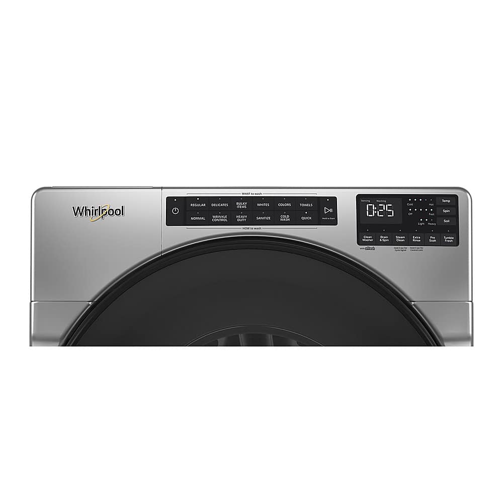 Alt View 5. Whirlpool - 5.0 Cu. Ft. High-Efficiency Stackable Front Load Washer with Tumble Fresh - Chrome Shadow.