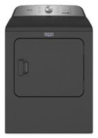 Maytag - 7.0 Cu. Ft. Electric Dryer with Steam and Pet Pro System - Volcano Black - Front_Zoom