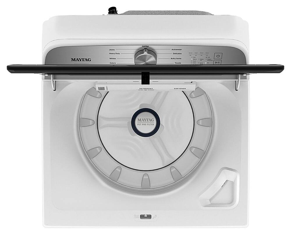 Alt View 11. Maytag - 4.7 Cu. Ft. High Efficiency Top Load Washer with Pet Pro System - White.