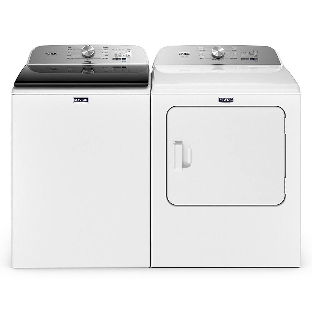 Alt View 15. Maytag - 7.0 Cu. Ft. Electric Dryer with Steam and Pet Pro System - White.