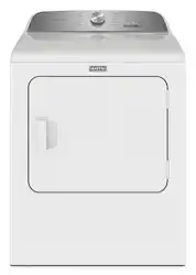 Maytag - 7.0 Cu. Ft. Electric Dryer with Steam and Pet Pro System - White - Front_Zoom