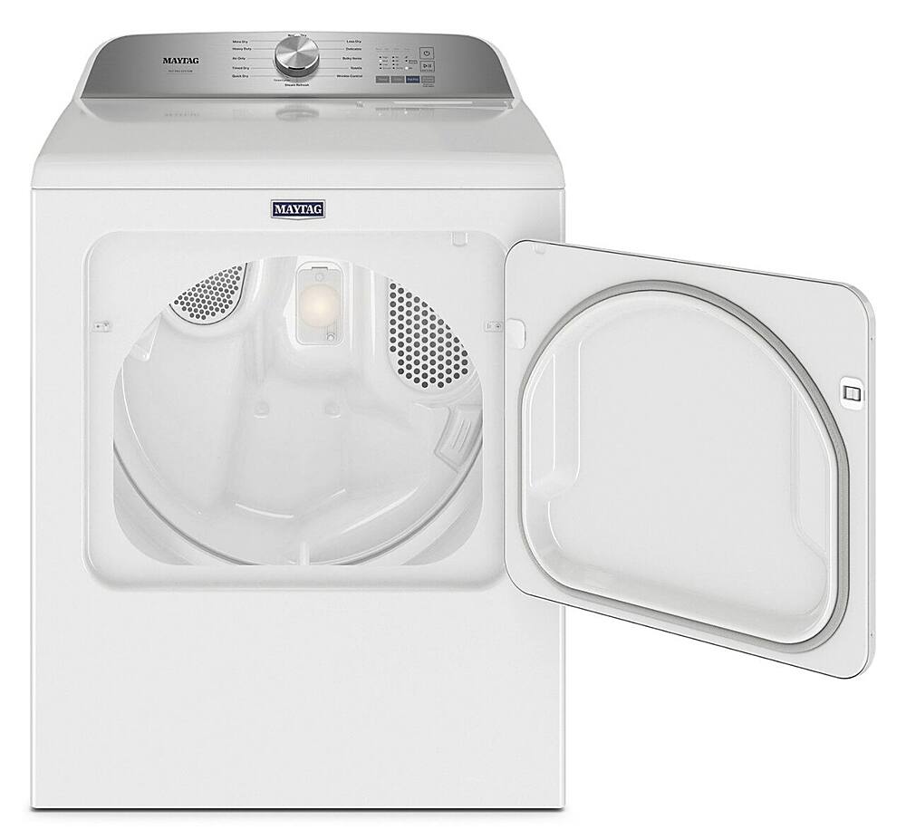 Alt View 2. Maytag - 7.0 Cu. Ft. Gas Dryer with Steam and Pet Pro System - White.