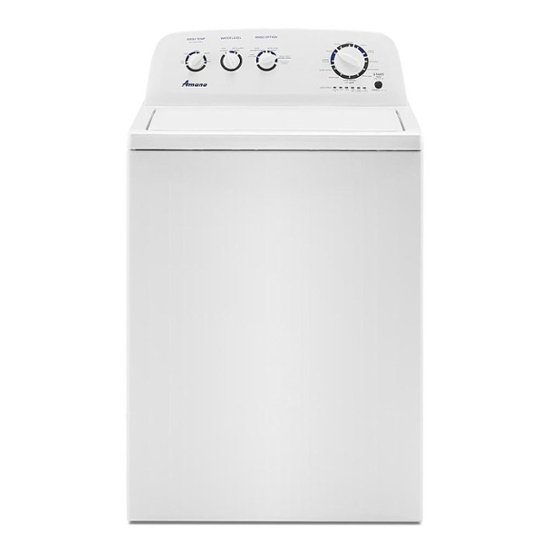 Front. Amana - 3.8 Cu. Ft. High Efficiency Top Load Washer with with High-Efficiency Agitator - White.