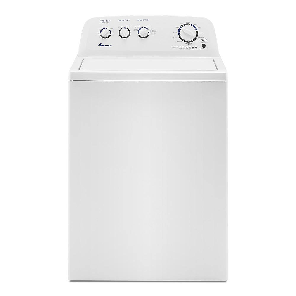 Front. Amana - 3.8 Cu. Ft. High Efficiency Top Load Washer with with High-Efficiency Agitator - White.