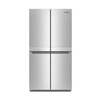 KitchenAid - 19.4 Cu. Ft. Bottom-Freezer 4-Door French Door Refrigerator - Stainless Steel - Front_Zoom