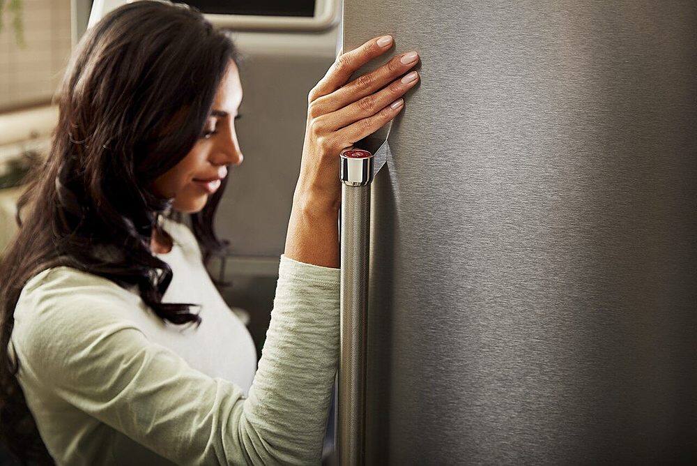 Alt View 11. KitchenAid - 27 Cu. Ft. French Door Refrigerator with External Water and Ice Dispenser - Stainless Steel with PrintShield Finish.