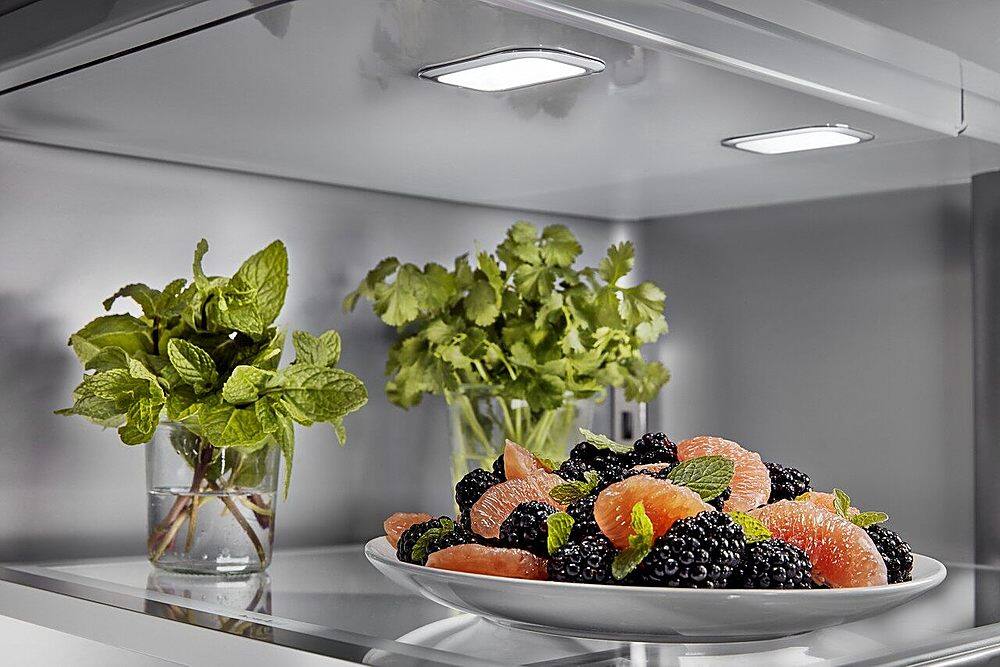 Alt View 12. KitchenAid - 27 Cu. Ft. French Door Refrigerator with External Water and Ice Dispenser - Stainless Steel with PrintShield Finish.