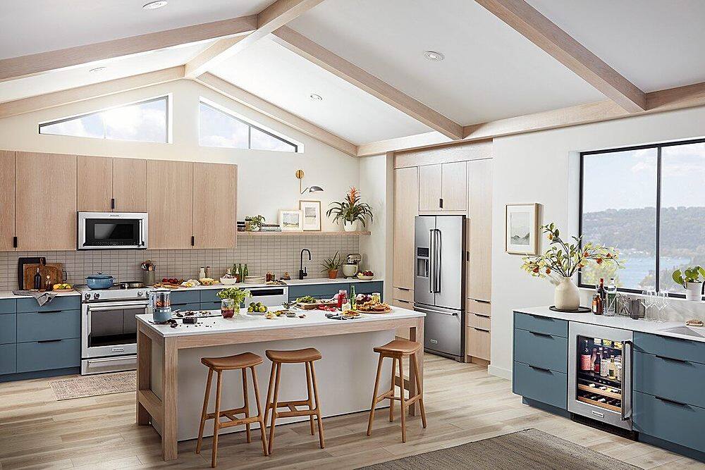 Alt View 13. KitchenAid - 27 Cu. Ft. French Door Refrigerator with External Water and Ice Dispenser - Stainless Steel with PrintShield Finish.