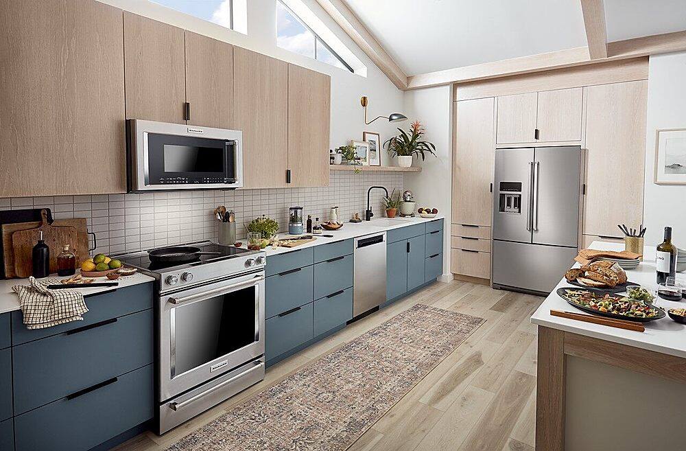 Alt View 15. KitchenAid - 27 Cu. Ft. French Door Refrigerator with External Water and Ice Dispenser - Stainless Steel with PrintShield Finish.