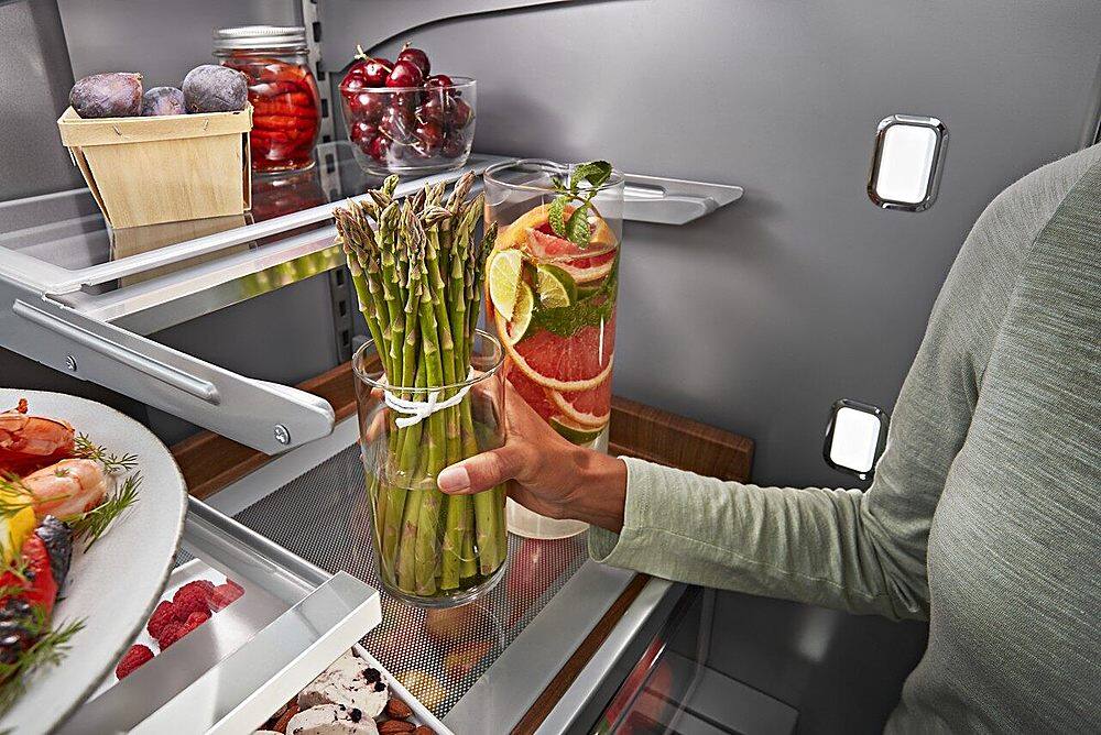 Alt View 12. KitchenAid - 27 Cu. Ft. French Door Refrigerator with External Water and Ice Dispenser - Black Stainless Steel.