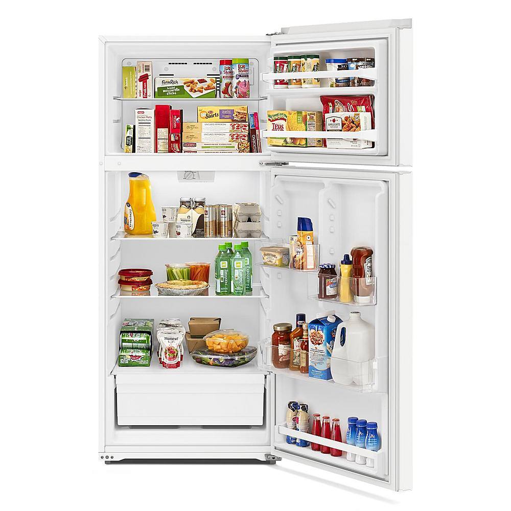 Alt View 1. Amana - 16.4 Cu. Ft. Top-Freezer Refrigerator - White.