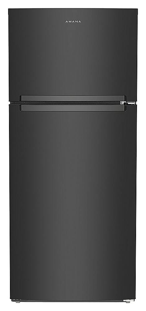 Front. Amana - 16.4 Cu. Ft. Top-Freezer Refrigerator - Black.