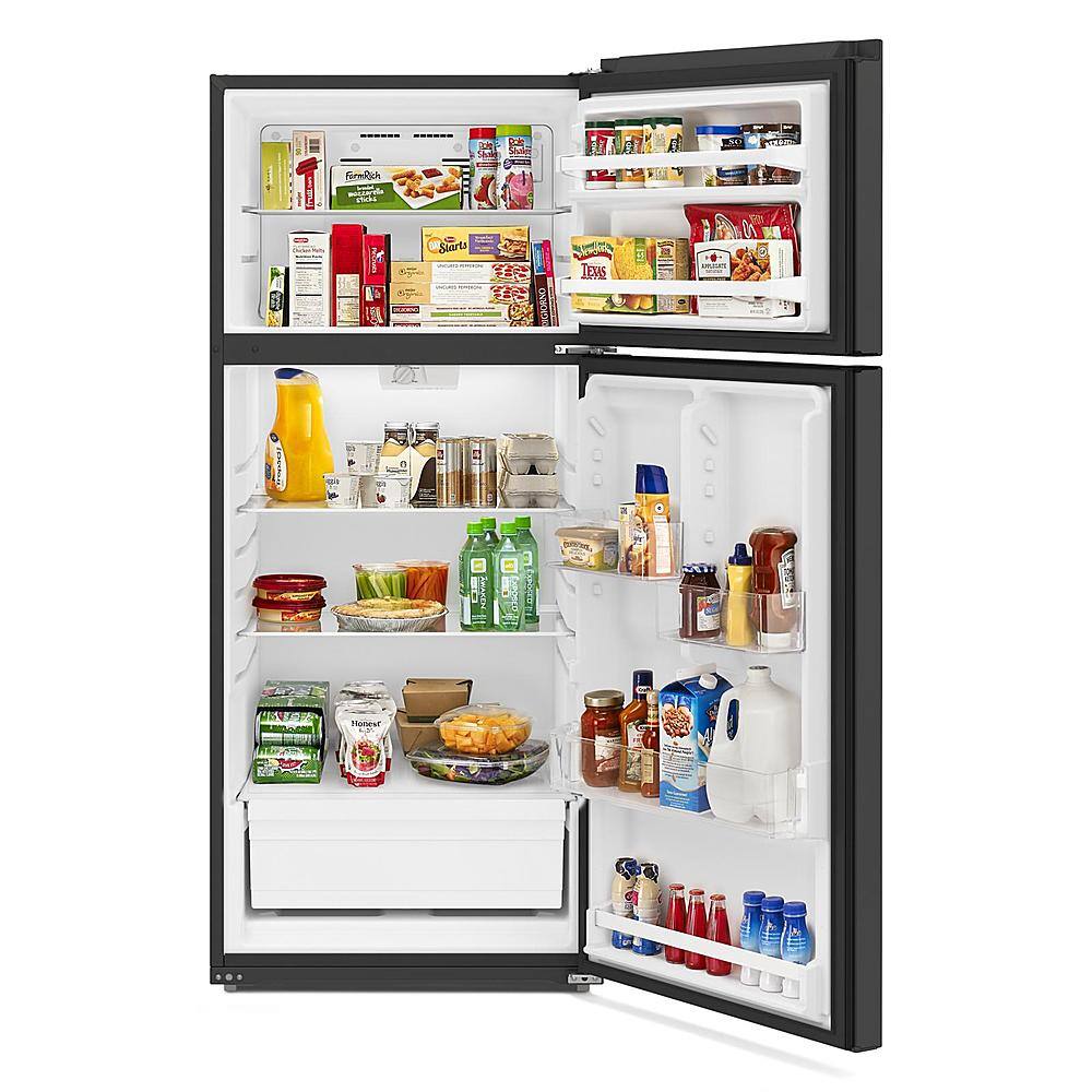 Alt View 1. Amana - 16.4 Cu. Ft. Top-Freezer Refrigerator - Black.