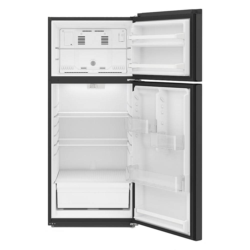 Alt View 2. Amana - 16.4 Cu. Ft. Top-Freezer Refrigerator - Black.