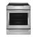 Front. KitchenAid - 6.4 Cu. Ft. Slide-In Electric Induction Convection Range with Air Fry - Stainless Steel.