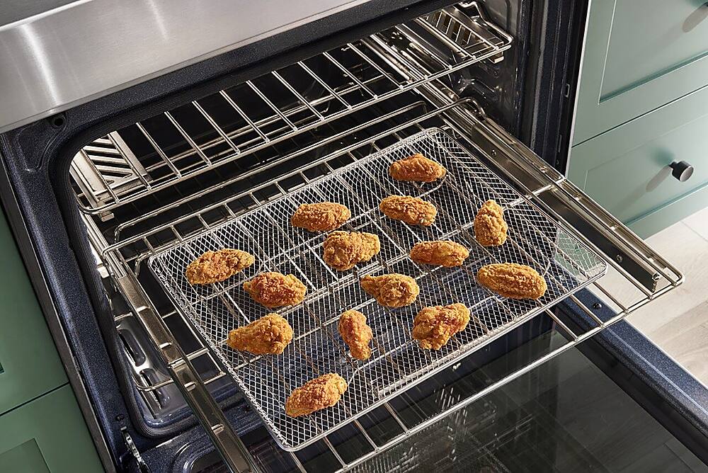 Alt View 18. KitchenAid - 6.4 Cu. Ft. Slide-In Electric Induction Convection Range with Air Fry - Stainless Steel.