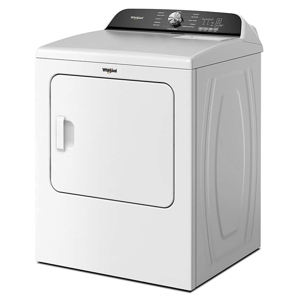 Angle. Whirlpool - 7.0 Cu. Ft. Gas Dryer with Moisture Sensor - White.