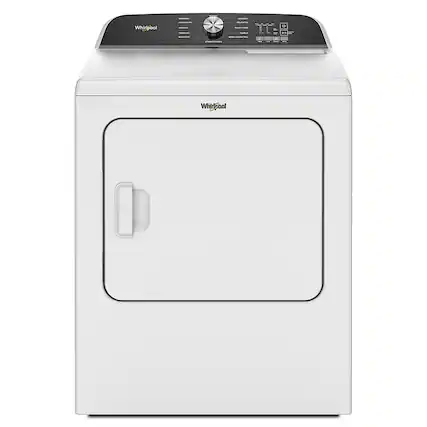 Front. Whirlpool - 7.0 Cu. Ft. Gas Dryer with Moisture Sensor - White.