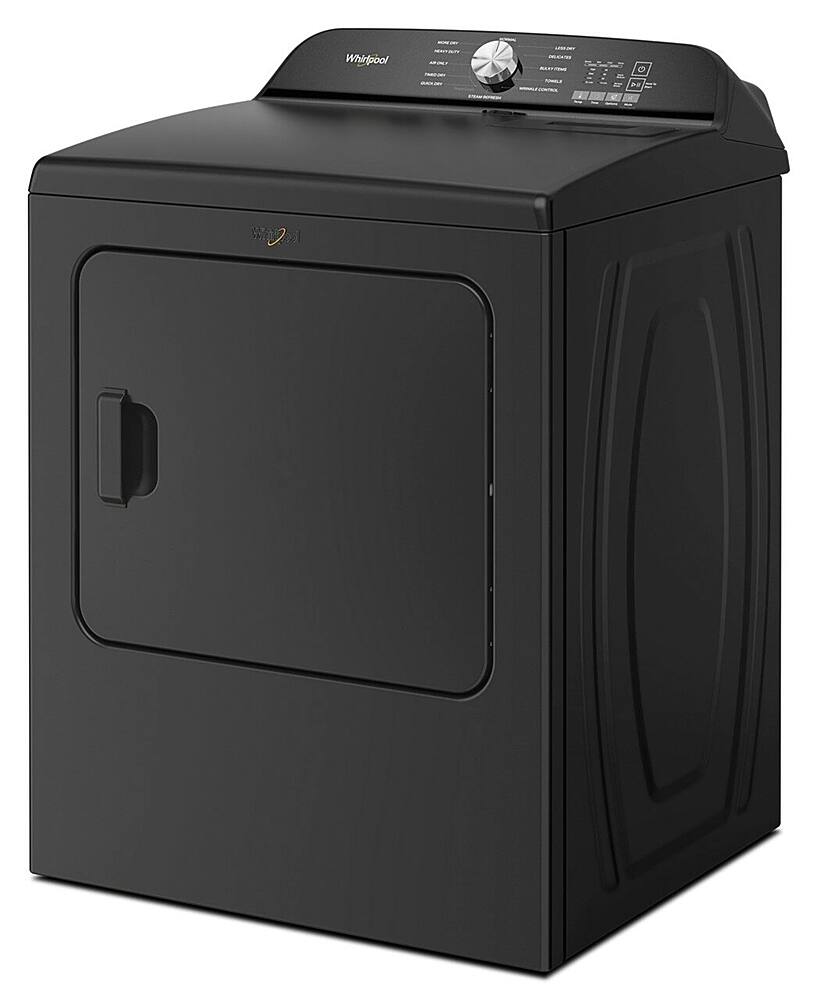 Angle. Whirlpool - 7.0 Cu. Ft. Gas Dryer with Moisture Sensor - Volcano Black.