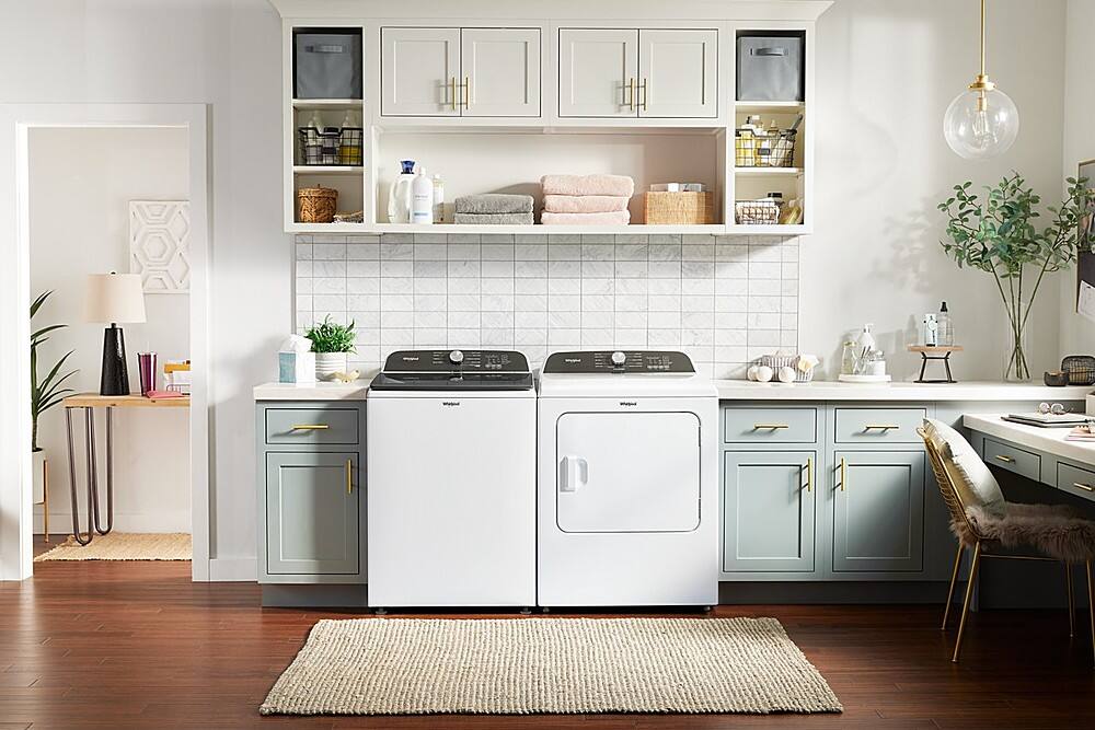 Alt View 17. Whirlpool - 5.3 Cu. Ft. High Efficiency Top Load Washer with Deep Water Wash Option - White.