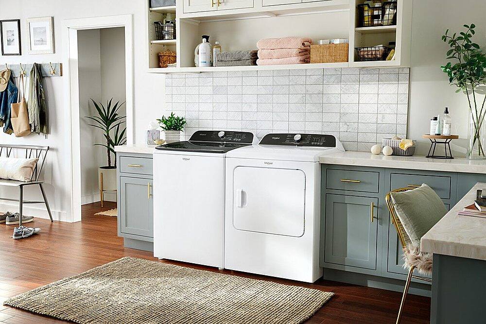 Alt View 18. Whirlpool - 5.3 Cu. Ft. High Efficiency Top Load Washer with Deep Water Wash Option - White.