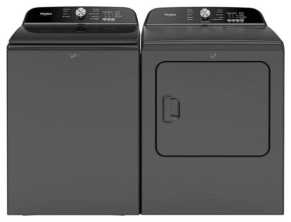 Alt View 16. Whirlpool - 5.3 Cu. Ft. High Efficiency Top Load Washer with Deep Water Wash Option - Volcano Black.