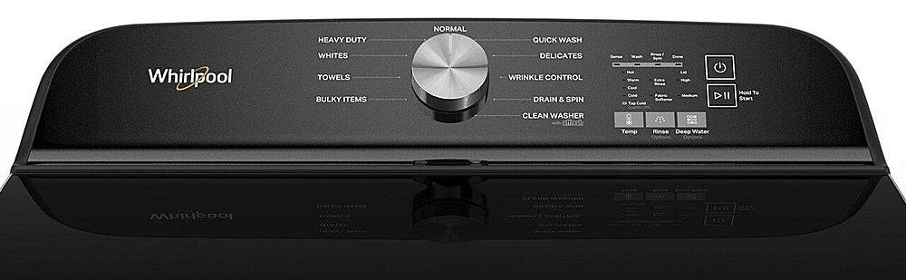 Alt View 1. Whirlpool - 5.3 Cu. Ft. High Efficiency Top Load Washer with Deep Water Wash Option - Volcano Black.