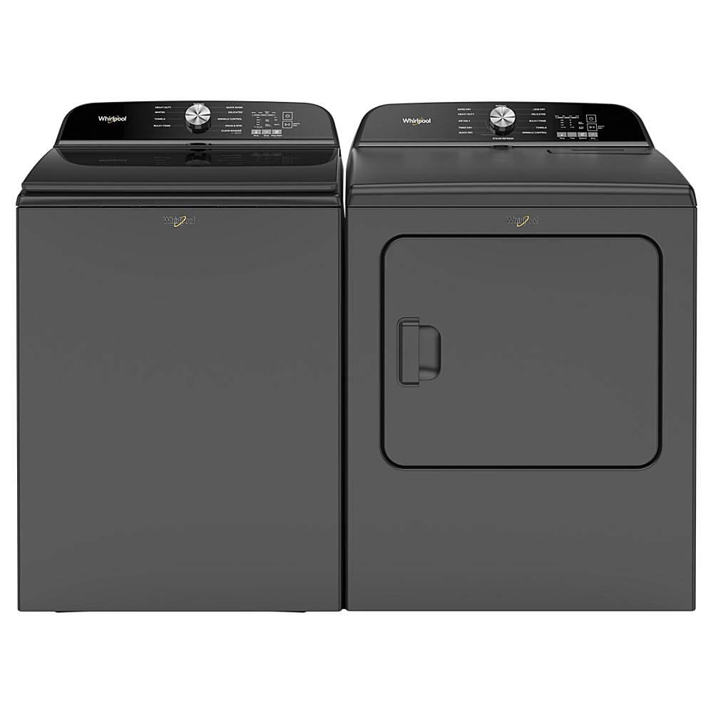Alt View 17. Whirlpool - 7.0 Cu. Ft. Electric Dryer with Moisture Sensor - Volcano Black.