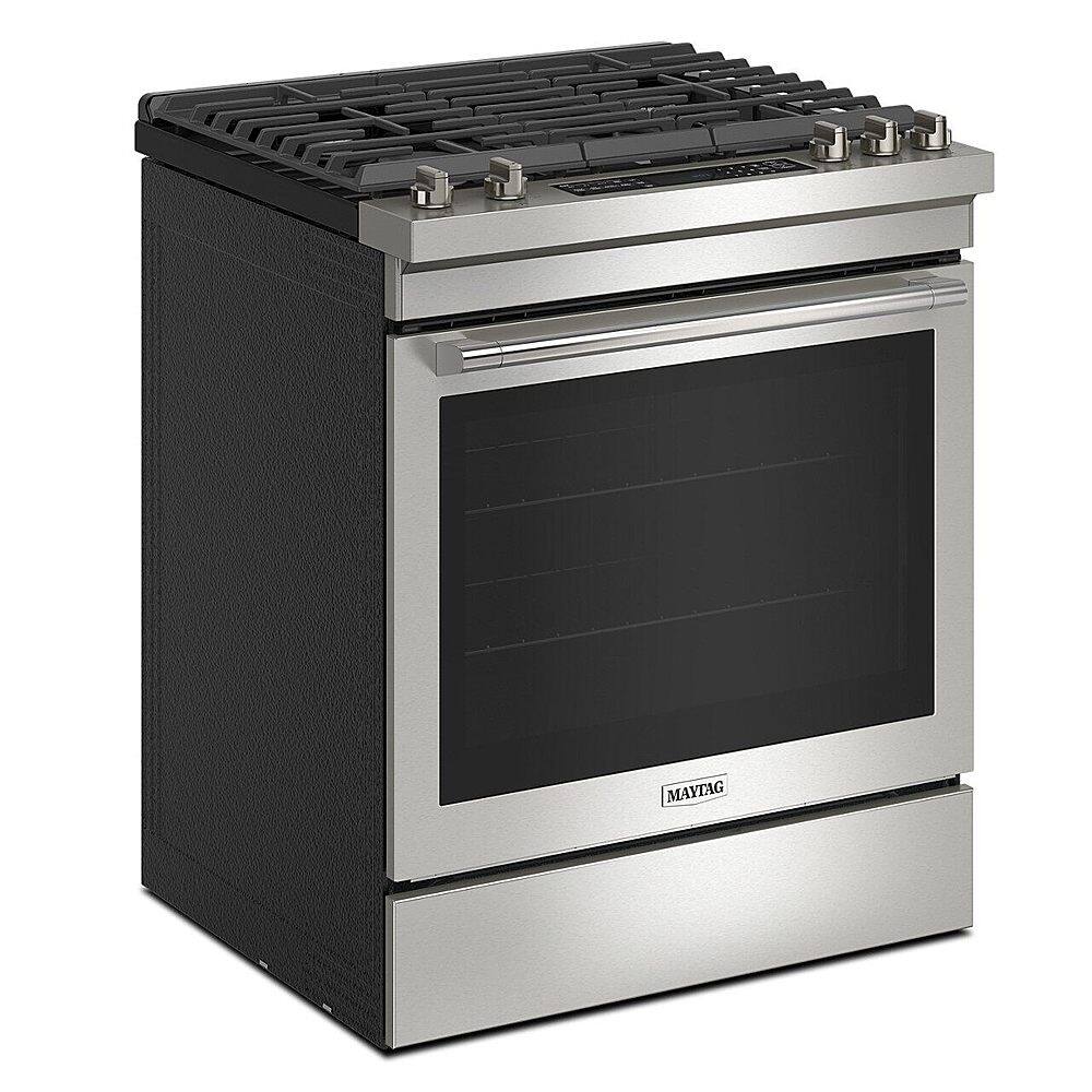 Alt View 2. Maytag - 6.4 Cu. Ft. Freestanding Gas Range with Air Fry - Fingerprint Resistant Stainless Steel.