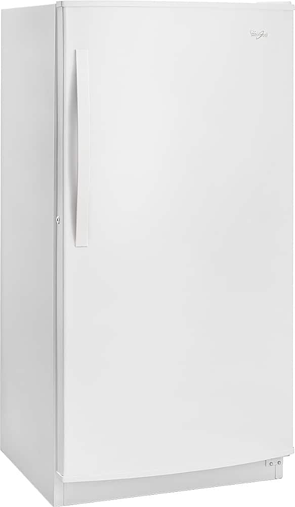 Angle. Whirlpool - 15.7 Cu. Ft. Frost-Free Upright Freezer - White.