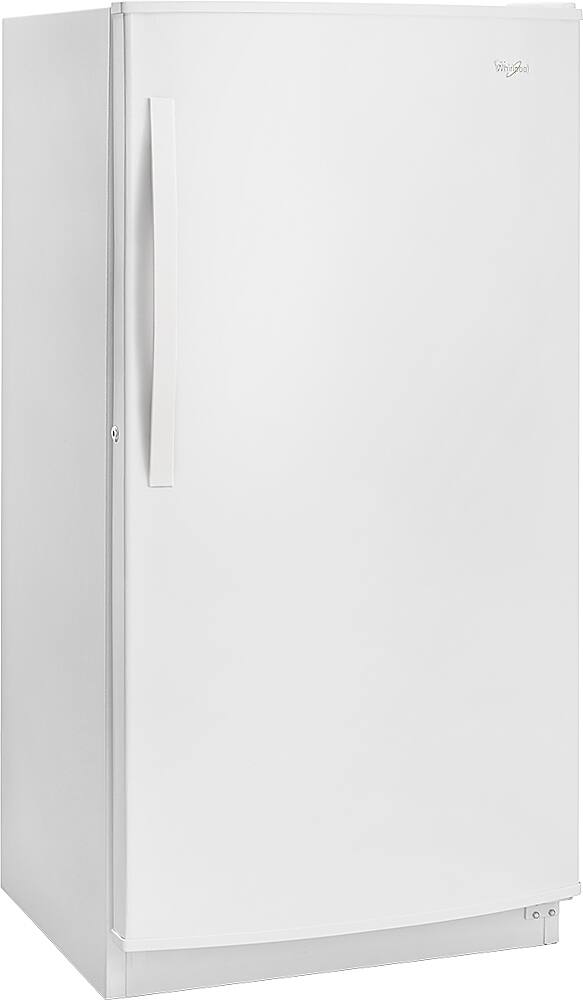 Angle. Whirlpool - 15.7 Cu. Ft. Frost-Free Upright Freezer - White.