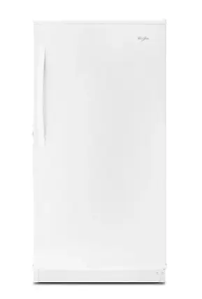 Front. Whirlpool - 15.7 Cu. Ft. Frost-Free Upright Freezer - White.