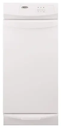Front. Whirlpool - Gold 1.4 Cu. Ft. Convertible Trash Compactor - White.