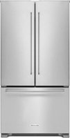 KitchenAid - 21.9 Cu. Ft. French Door Counter-Depth Refrigerator - Stainless Steel - Front_Zoom