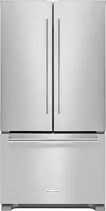KitchenAid - 21.9 Cu. Ft. French Door Counter-Depth Refrigerator - Stainless Steel