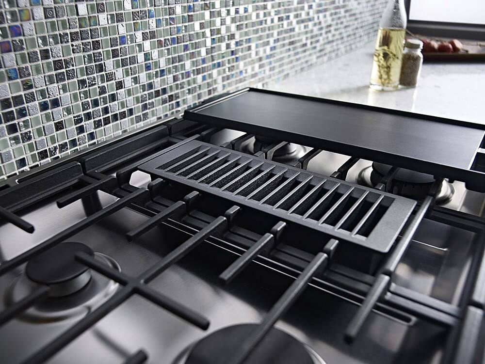 Alt View 13. KitchenAid - 6.4 Cu. Ft. Self-Cleaning Slide-In Dual Fuel Convection Range - Stainless steel.