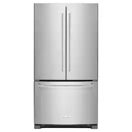 KitchenAid - 25 cu. ft. French Door Refrigerator with Interior Water Dispenser - Stainless Steel
